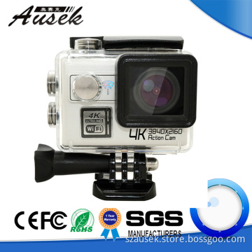 2017 hot sales 20 MP action camera 4K high-end quality 170 degree fish-eye wifi cam with waterproof 30m sport camera